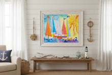 Load image into Gallery viewer, Sailboat Art Print Matte Horizontal Poster | Nautical Wall Decor