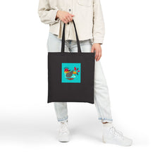 Load image into Gallery viewer, Bird Canvas Tote Bag - Colorful Folk Art Bird Design
