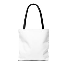 Load image into Gallery viewer, Electric Guitar Art Tote Bag — Retro Aqua Grid Music Design