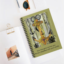Load image into Gallery viewer, Anchored Themed Journal - Spiral Notebook