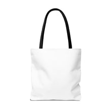 Load image into Gallery viewer, Electric Guitar Art Tote Bag — Retro Aqua Grid Music Design