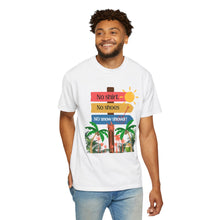 Load image into Gallery viewer, No Shirt No Shoes No Snow Shovel T-Shirt — Tropical Vacation Beach Tee