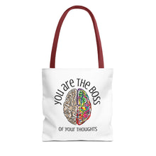 Load image into Gallery viewer, You Are the Boss of Your Thoughts - Tote Bag - Words of Affirmation