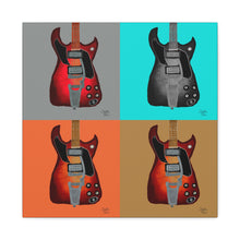 Load image into Gallery viewer, Electric Guitar Art Print — Canvas Stretched 1.25" Art Print Entitled "Ode to Andy"