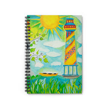 Load image into Gallery viewer, Spiral Notebook - Ruled Line 'I Need You Like a Lighthouse'