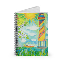Load image into Gallery viewer, Lighthouse Themed Buckeye Lake, Ohio Journal - Spiral Notebook