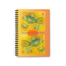 Load image into Gallery viewer, Fish Journal Notebook - Buckeye Lake Ohio Ruled Line Spiral Notebook