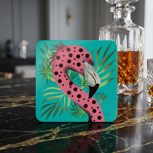 Load image into Gallery viewer, Flamingo Tropical Coasters (Set of 4)