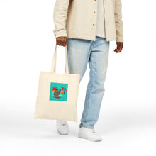Load image into Gallery viewer, Bird Canvas Tote Bag - Colorful Folk Art Bird Design