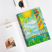 Load image into Gallery viewer, Spiral Notebook - Ruled Line 'I Need You Like a Lighthouse'