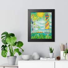 Load image into Gallery viewer, Lighthouse Sunshine Framed Poster