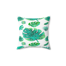 Load image into Gallery viewer, Tropical Monstera Pillow - Green Leaf Decorative Throw Pillow