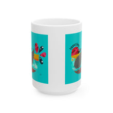 Load image into Gallery viewer, Island Time Ceramic Mug — Bright Ocean Art Coffee Cup (11oz, 15oz)