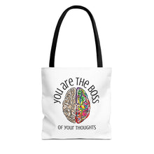 Load image into Gallery viewer, You Are the Boss of Your Thoughts - Tote Bag - Words of Affirmation