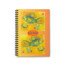 Load image into Gallery viewer, Colorful Fish Spiral Notebook - Key West Design, Perfect for Journaling, Back to School, Gift for Students, Fish Lovers, Vacation Memories