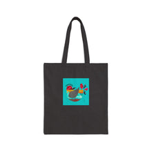 Load image into Gallery viewer, Bird Canvas Tote Bag - Colorful Folk Art Bird Design