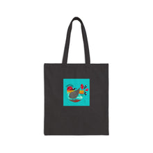 Load image into Gallery viewer, Bird Canvas Tote Bag - Colorful Folk Art Bird Design