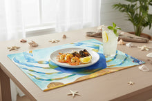 Load image into Gallery viewer, Crab King Placemat — Coastal Blue Seafood Table Decor
