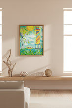 Load image into Gallery viewer, Whimsical Lighthouse Illustration on Canvas