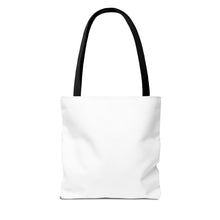 Load image into Gallery viewer, Electric Guitar Art Tote Bag — Retro Aqua Grid Music Design