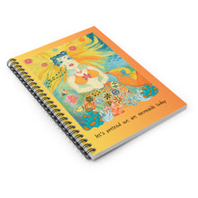 Load image into Gallery viewer, Mermaid Day Spiral Notebook — "Let's Pretend We Are Mermaids Today" Ruled Journal