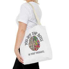 Load image into Gallery viewer, You Are the Boss of Your Thoughts - Tote Bag - Words of Affirmation