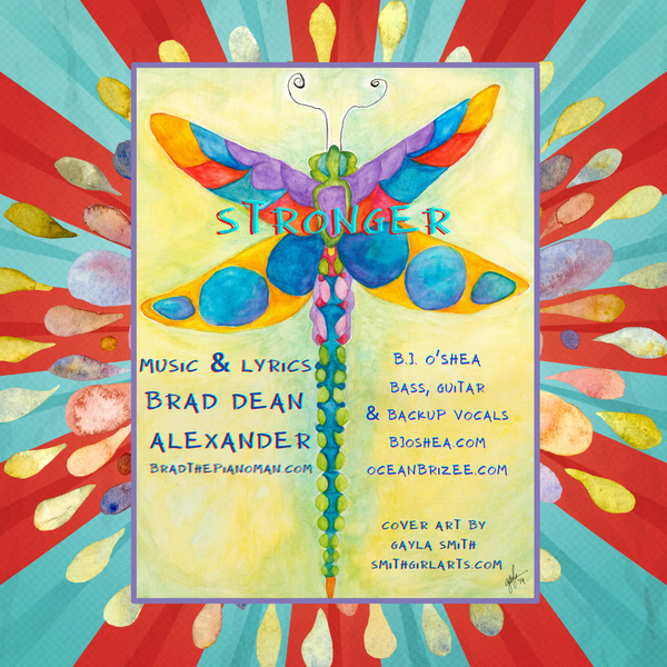 "Stronger" A CD Cover Design for original music By Brad Dean Alexander