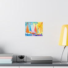 Load image into Gallery viewer, Sailboat Art Print Matte Horizontal Poster | Nautical Wall Decor
