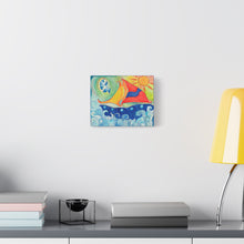 Load image into Gallery viewer, Canvas Wall Art - Whimsical Sail Boat
