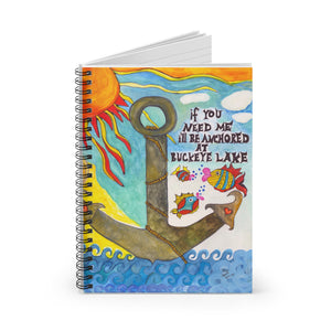 Spiral Notebook - Anchored at Buckeye Lake