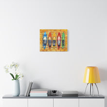 Load image into Gallery viewer, Canvas Wall Art - Colorful Whimsical Kayak Design
