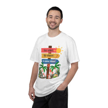 Load image into Gallery viewer, No Shirt No Shoes No Snow Shovel T-Shirt — Tropical Vacation Beach Tee
