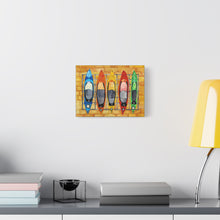 Load image into Gallery viewer, Canvas Wall Art - Colorful Whimsical Kayak Design
