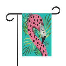 Load image into Gallery viewer, Flamingo Garden Flag – Vibrant Flamingo Yard Banner for Summer Decor
