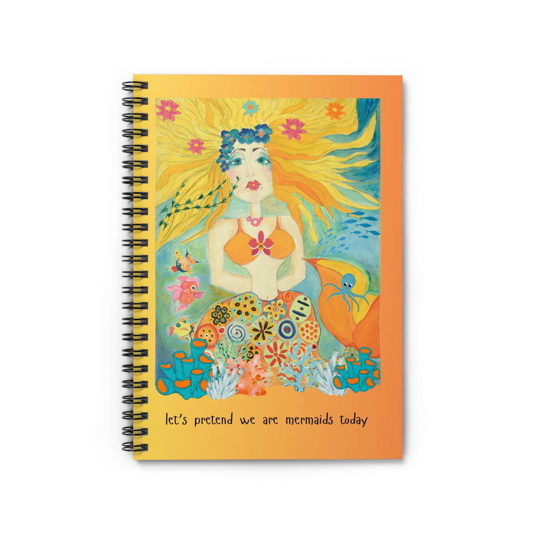 Whimsical Mermaid Journal - Spiral Notebook
