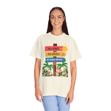 Load image into Gallery viewer, No Shirt No Shoes No Snow Shovel T-Shirt — Tropical Vacation Beach Tee
