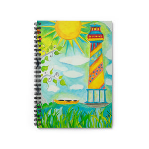 Spiral Notebook - Ruled Line 'I Need You Like a Lighthouse'