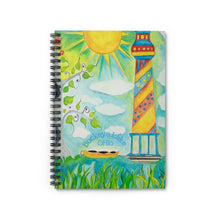 Load image into Gallery viewer, Lighthouse Themed Buckeye Lake, Ohio Journal - Spiral Notebook
