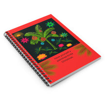 Load image into Gallery viewer, Tropical Christmas Palm Trees Spiral Notebook — Ruled Journal for Holiday Notes
