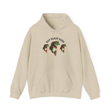 Load image into Gallery viewer, Fisherman&#39;s Hoodie - Eat Sleep Fish
