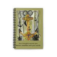 Load image into Gallery viewer, Anchored Themed Journal - Spiral Notebook
