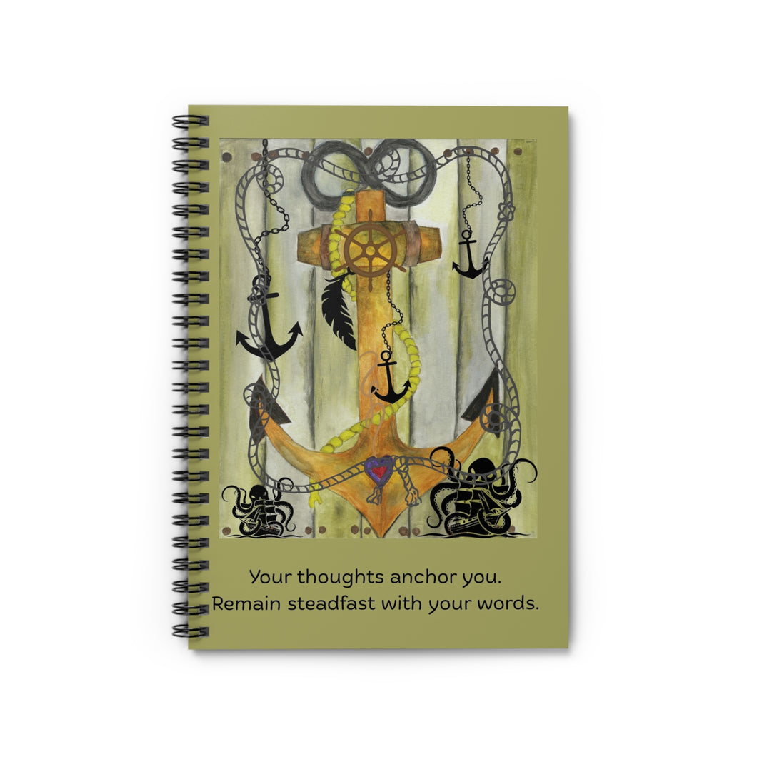 Anchored Themed Journal - Spiral Notebook