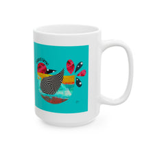 Load image into Gallery viewer, Island Time Ceramic Mug — Bright Ocean Art Coffee Cup (11oz, 15oz)
