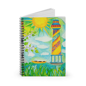Spiral Notebook - Ruled Line 'I Need You Like a Lighthouse'