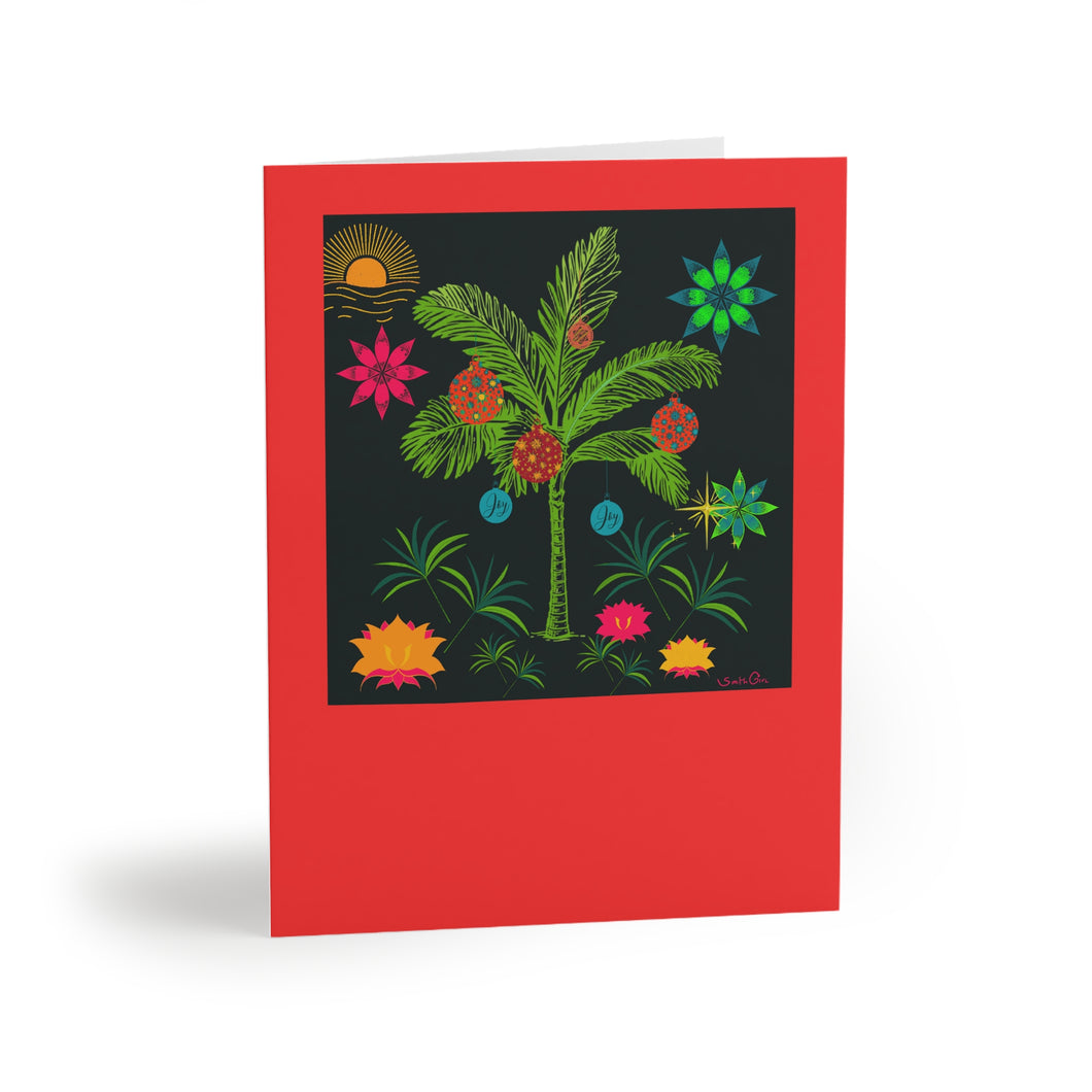 Tropical Christmas Greeting Cards — Pack of 8/16/24