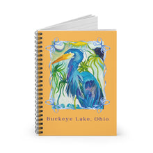 Load image into Gallery viewer, Blue Heron Buckeye Lake Spiral Notebook - Ruled Line Journal

