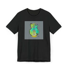 Load image into Gallery viewer, Electric Guitar Art T-Shirt — Colorful Retro Music Tee
