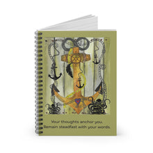 Load image into Gallery viewer, Anchored Themed Journal - Spiral Notebook
