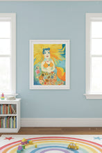 Load image into Gallery viewer, Mermaid Art Poster — Colorful Whimsical Matte Vertical Print
