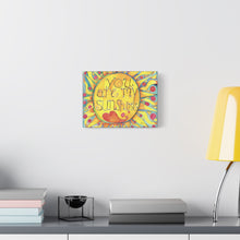 Load image into Gallery viewer, You Are My Sunshine Matte Canvas Wall Art — Bright Sunburst Nursery Decor
